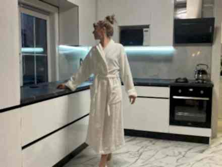 Белая современная кухня в частный дом для Анны из Астаны - фото - 3