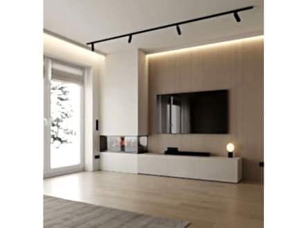 Практичная гостиная  для  с фасадами "Soft Touch" - фото - 1