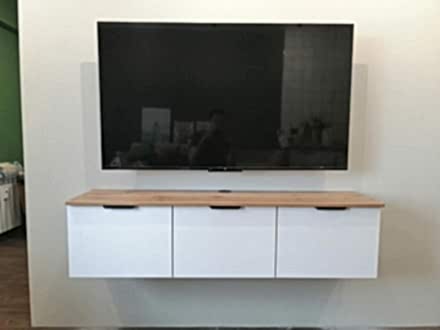 Парящая тумба в гостиную - фото - 4