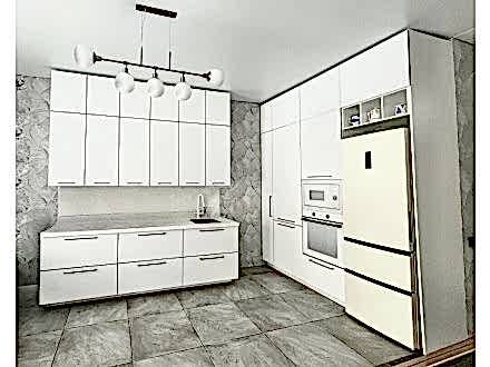 Белоснежная кухня в современном стиле - фото - 2