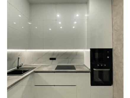 Белоснежная кухня-красавица для Надежды из Астаны и ее семьи - фото - 3