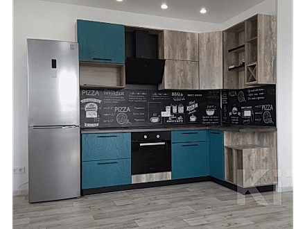 Кухня с открытыми полками для Ирины г. Ангарск - фото - 4