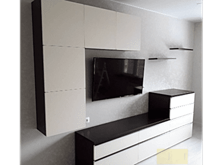 Гостиная, тумба для ТВ в современном стиле - фото - 2