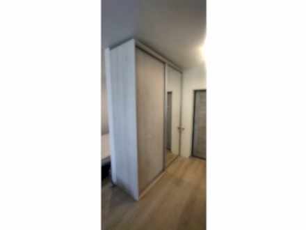 Шкаф-купе с декором под светлое дерево - фото - 1