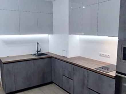 Угловой гарнитур в стиле лофт в загородный дом - фото - 2