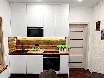 Стильная мини-кухня для прекрасной и замечательной Юлии - фото - 4