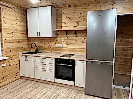 Кухня в скандинавском стиле в загородный дом - фото - 1