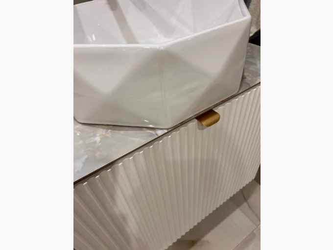 Тумба в ванную комнату с компакт-столешницей - фото - 3