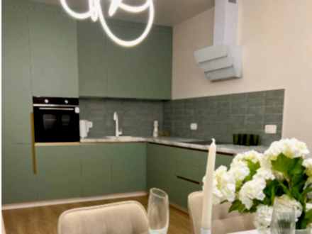 Пастельная мята с золотыми вкраплениями! (кухня и шкаф для спальни) - фото - 3