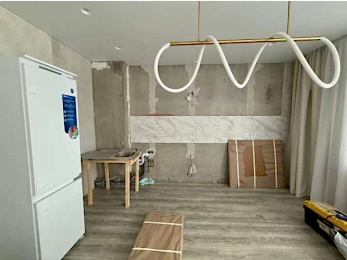 Роскошная угловая кухня, цвета кашемир - фото - 6