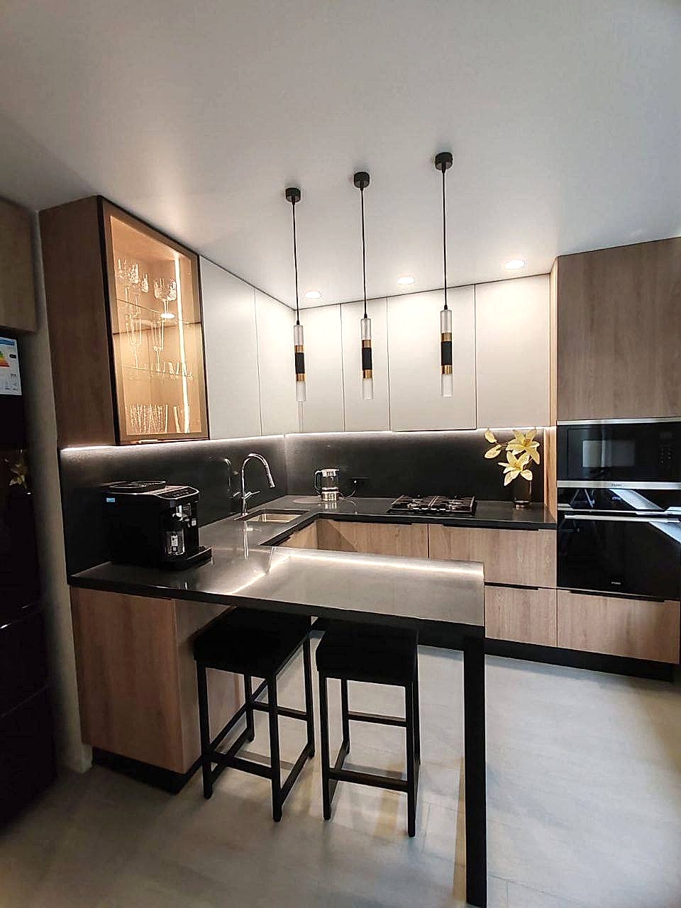 Современная стильная кухня без зазоров и визуального шума - фото - 7