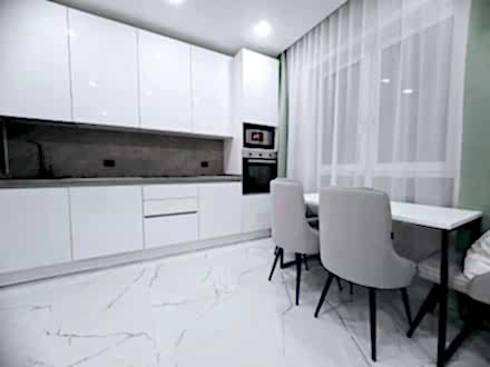 Белоснежная кухня 3 метра под потолок для Надежды из Астаны - фото - 3